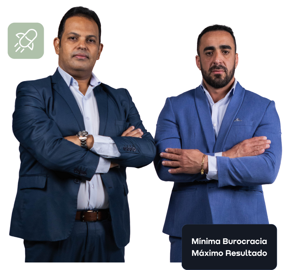 Foto de Adão Fonseca e Tulio lado a lado